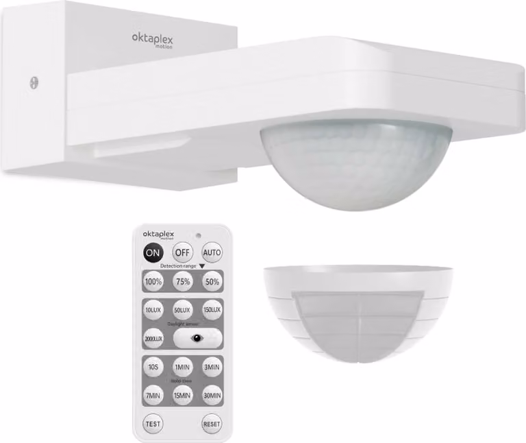 Rilevatore di movimento Oktaplex per montaggio a soffitto e a parete permanente su sensore a infrarossi funzionale antracite