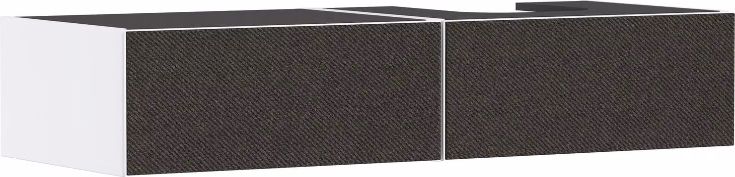 hansgrohe Xevolos E meuble sous lavabo, 2 tiroirs, 1 découpe à droite, 1370x550x275mm, pour console avec vasque à poser, 54322660, 54322660