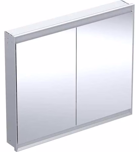 Geberit ONE armoire de toilette avec ComfortLight, 2 portes, montage encastré, 105x90x15cm, 505.804.00.1, 505.804.00.1