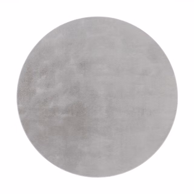 Tappeto rotondo soffice Solina grigio Diametro: 200 cm