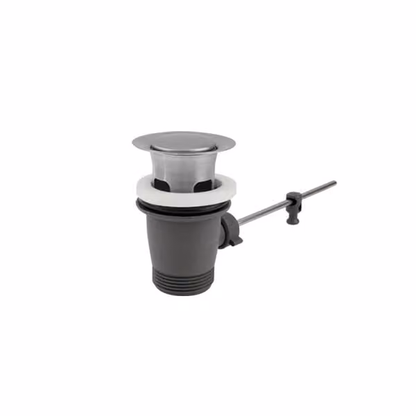 Piletta con scarico acciaio inox Vema TIBER STEEL P000523 - Satinato
