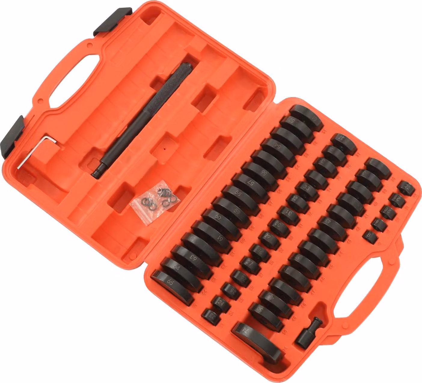 Set di azionamento per boccole, struttura resistente, impugnatura ergonomica, nero