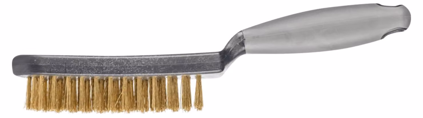 PFERD TOOLS Spazzola manuale con corpo in plastica e impugnatura ergonomica HBUP Filo di ottone