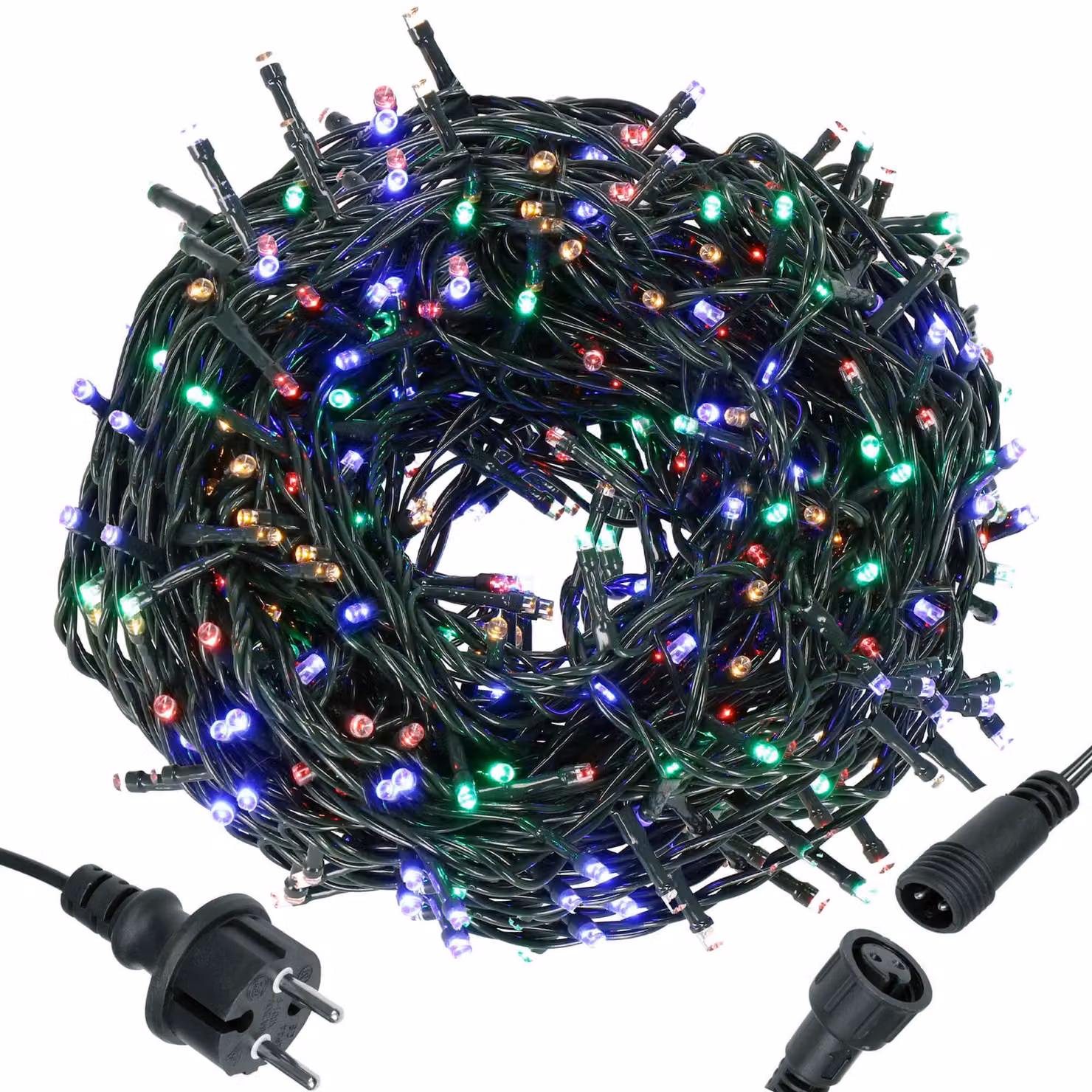 Catena luminosa a LED - 41,5 m, 500 LED, IP44, multicolore