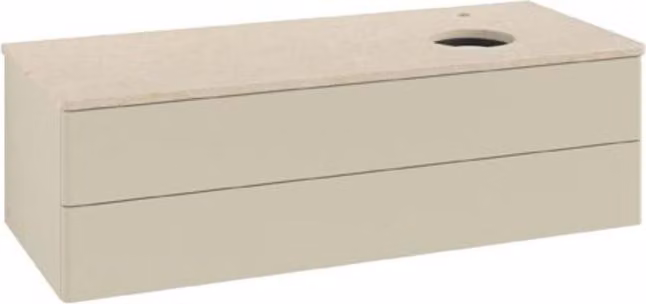 Mobiletto V&B senza struttura frontale Antao 120x36x50cm, HL, WBP botti., si Gr m Lac