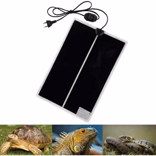Lampada riscaldante per rettili - 42x28 cm - Regolabile - Regolazione della temperatura - Per rettili quali lucertole, serpenti, gechi e ragni.