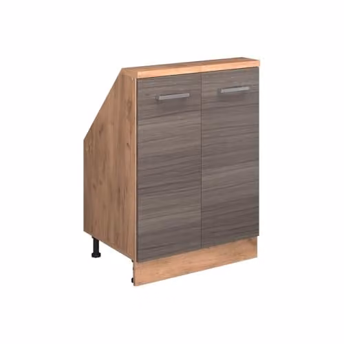 Vicco Mobile sottotetto Rion, Grigio nobile/Rovere dorato