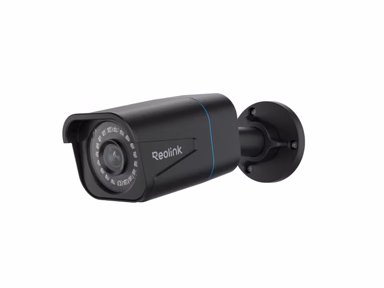 Reolink RLC-810A, telecamera di sorveglianza per esterni 4K 8MP PoE, rilevamento persone/veicoli/animali, registrazione audio, visione notturna, IP66, time-lapse, nero