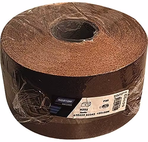 Tela smeriglio ossido alluminio 120 mm 50 m 220 g