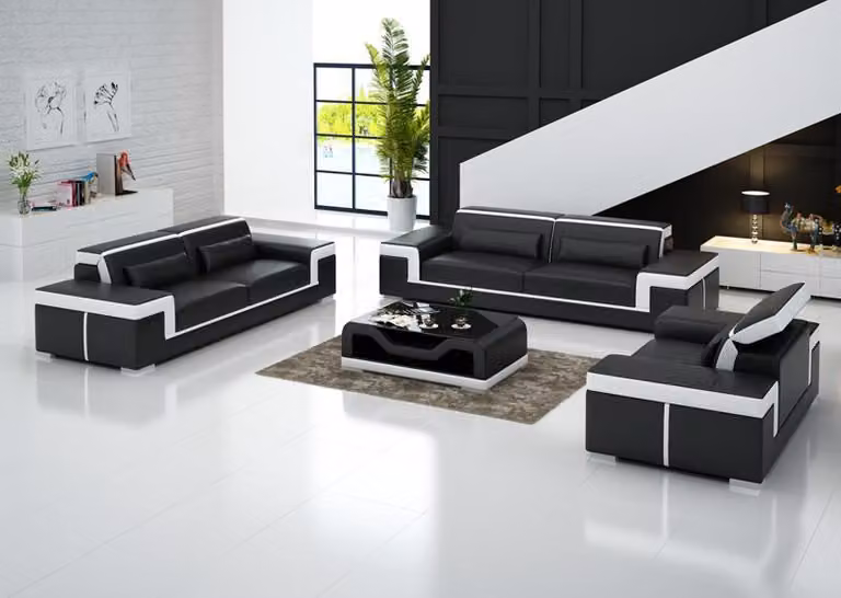 Sofagarnitur Moderne Wohnzimmer Couch Sofa Sitz Garnitur 3+2+1 Komplett Set
