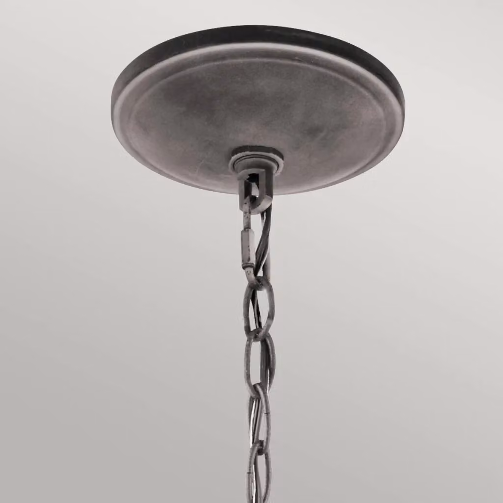 Lampadario a soffitto Taulbee Kichler in metallo grigio con 6 lampadine E14 dimmabile – 2
