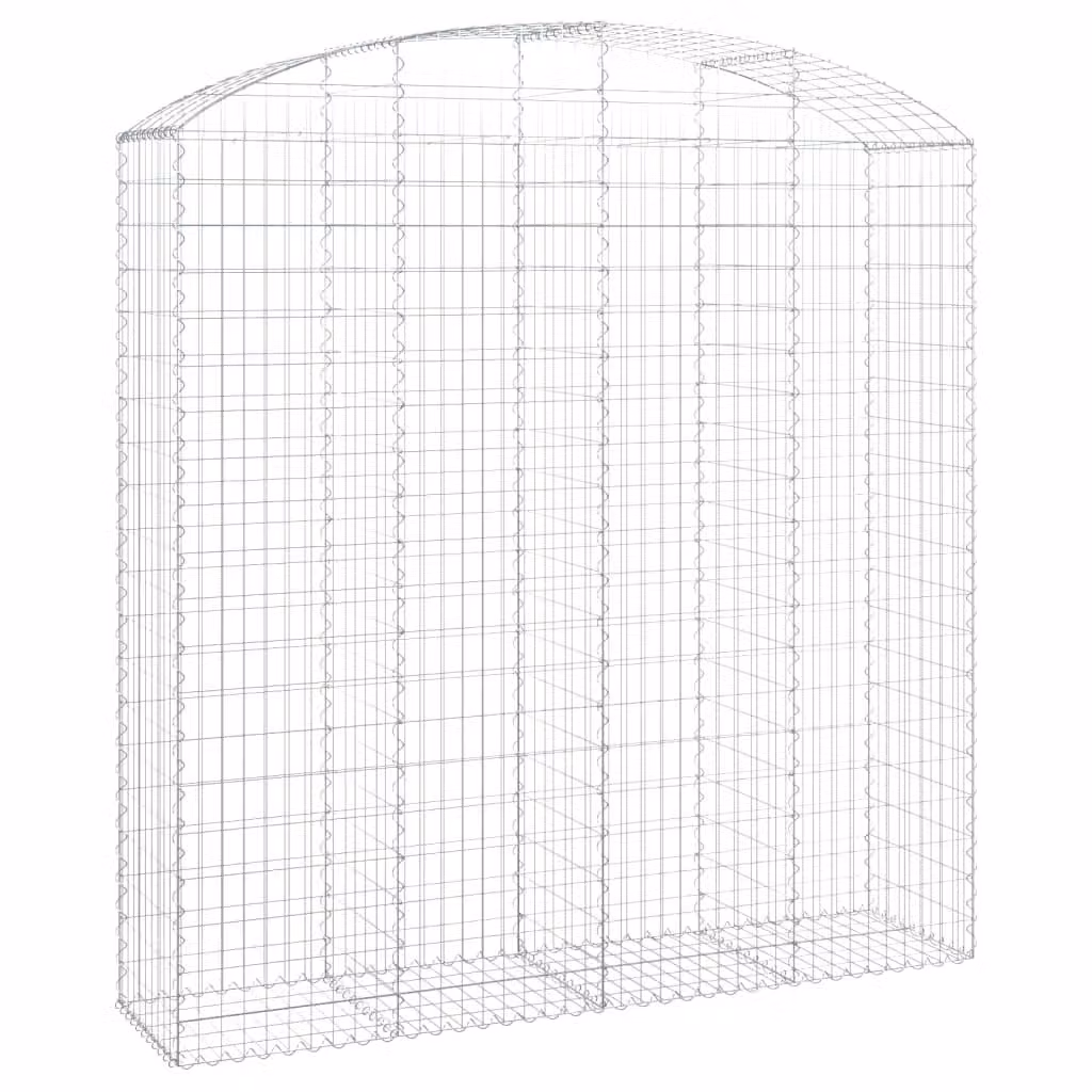 Cesto Gabbione ad Arco 200x50x200/220 cm Ferro Zincato