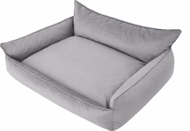Lettino per cani "Joker" - 105x80cm - comodo cuscino per cani con schienale rialzato e rivestimento sfoderabile | Tessuto fantasia | pillowprim