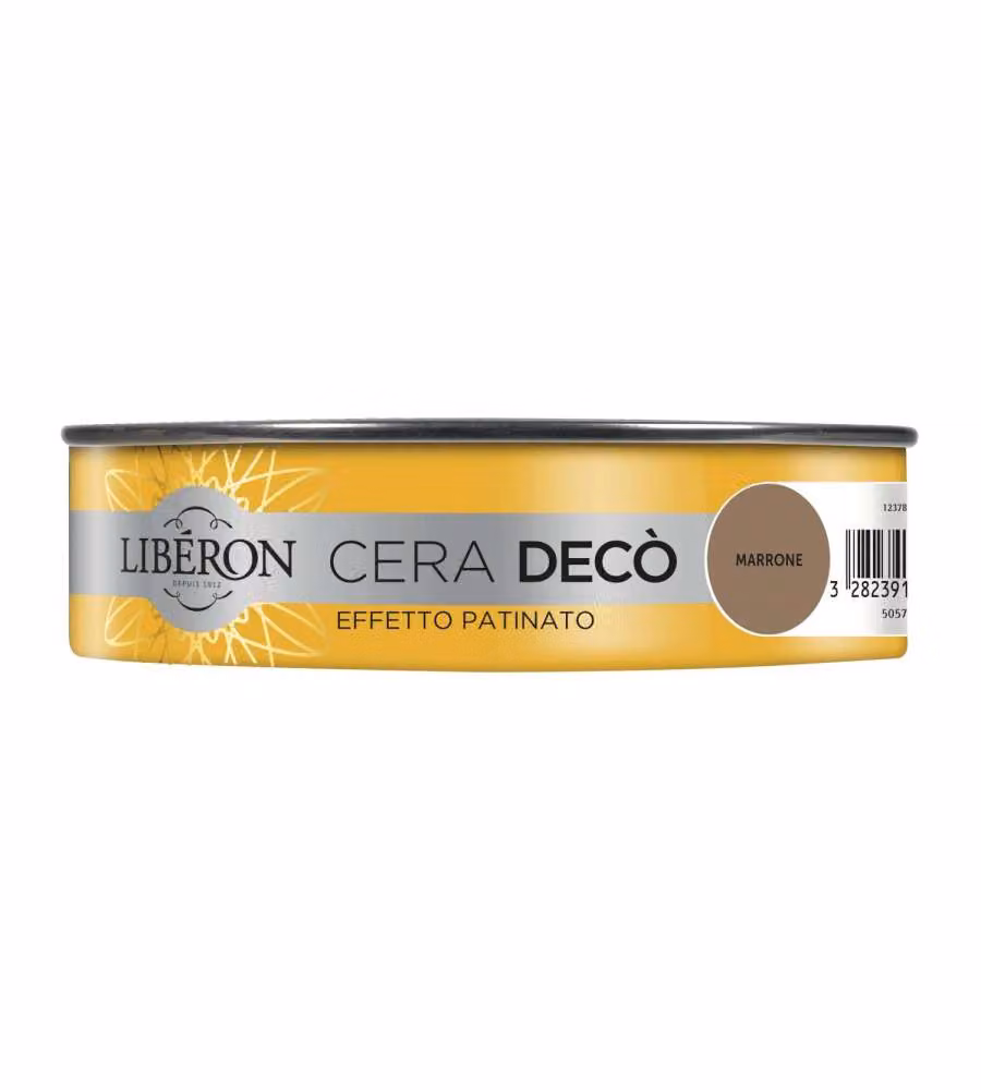 Libéron Cera Decò Effetto Patinato Marrone 0,15 L per Mobili in Legno