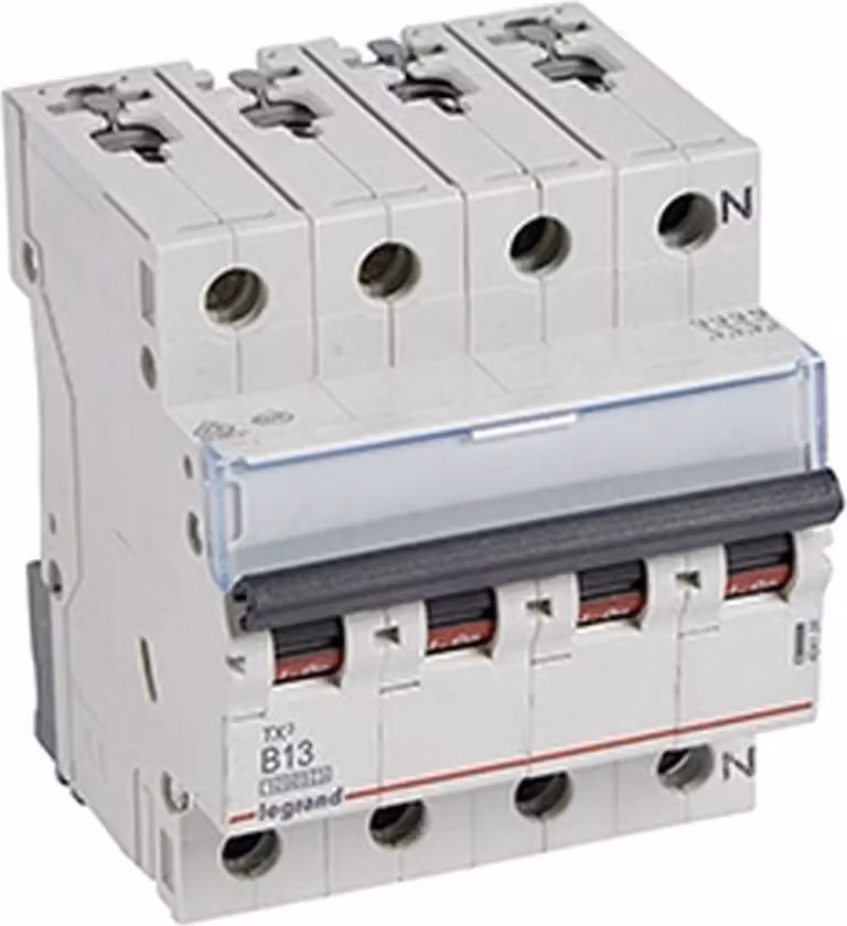 Interruttore LS Legrand, 10 kA, B, 13 A/3 poli + N, 4 TE, 1 pz.