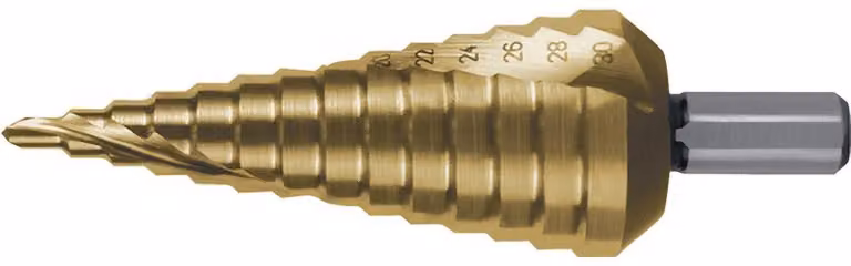 Ruko trapano a gradino diametro 4-30mm HSS-TiN - 101052T