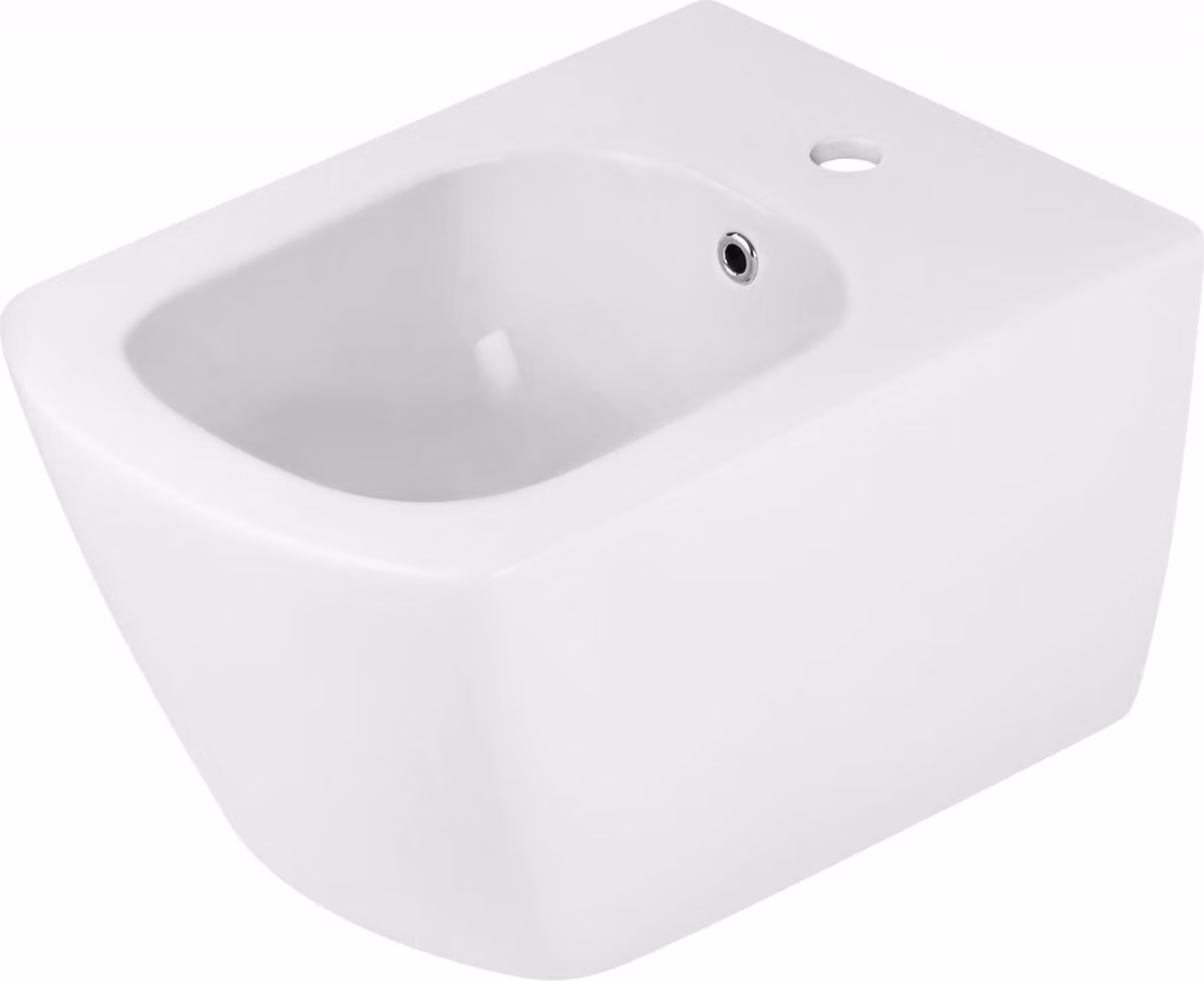 Bidet Anemon Zero White CDZ_6BPW - Vetroceramica liscia, Eco-Flush, montaggio a parete, bianco abbagliante