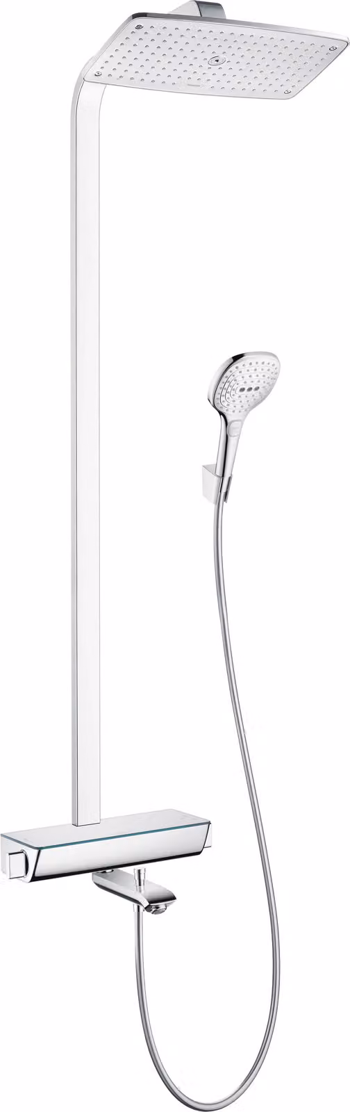 Hansgrohe Showerpipe Raindance Select Chrom mit KB Raindance E Air 1jet 360mm Wanne