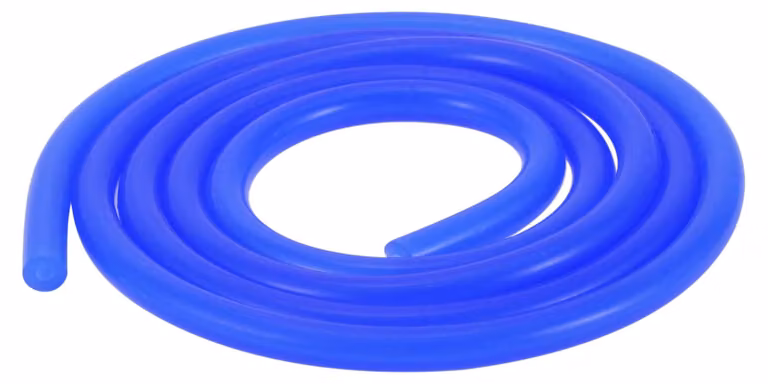Tubo in silicone per vuoto, diametro interno 2 mm, lunghezza 100 cm, colore blu, pressione massima 130 PSI