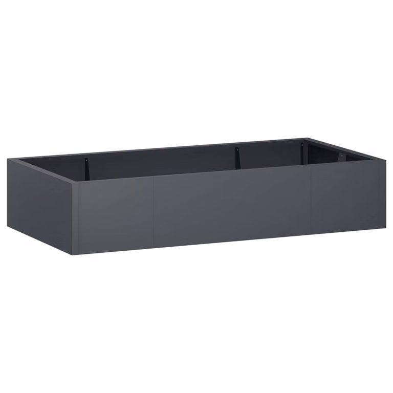Set di 6 muri di contenimento vidaXL in acciaio color antracite L 200 cm x H 100 cm x P 50 cm