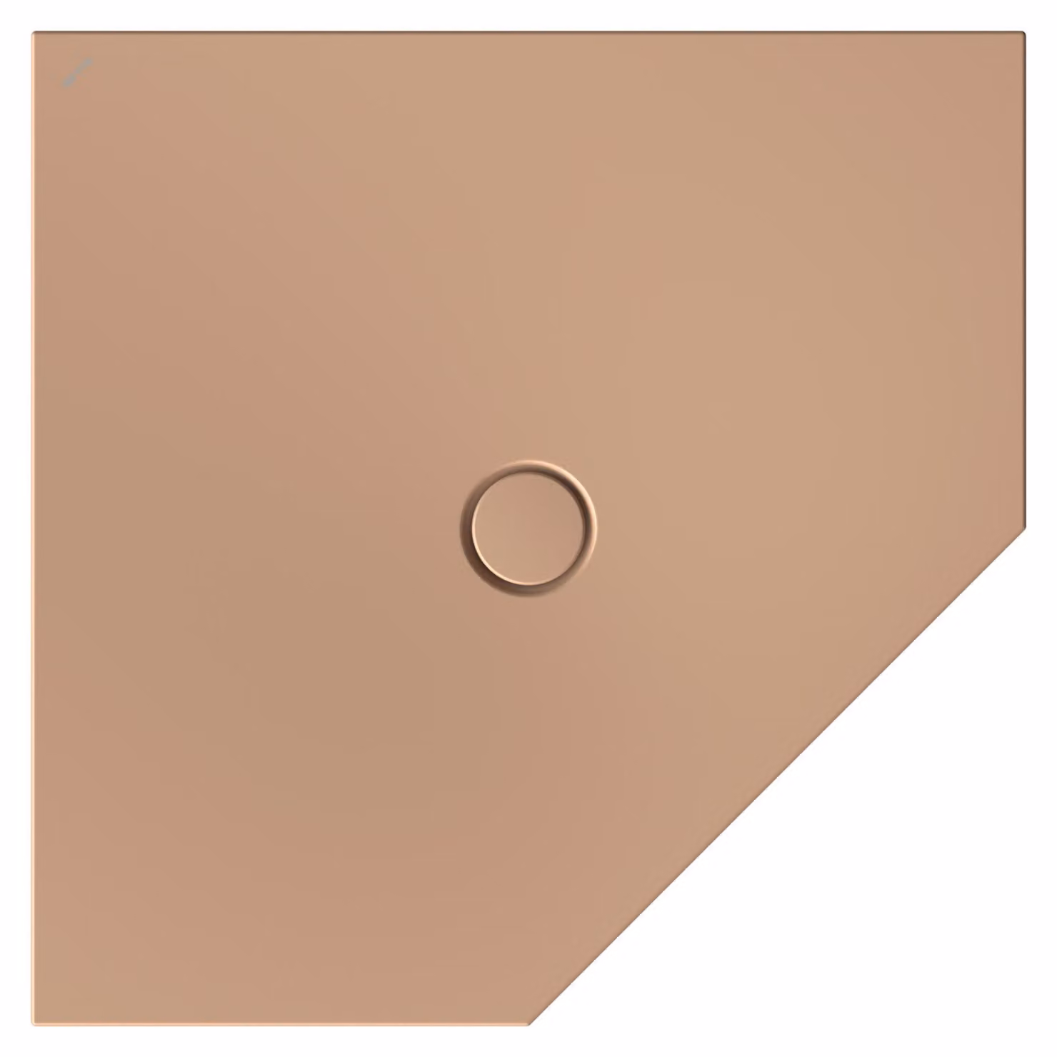 BetteFloor Caro receveurs de douche pentagonaux avec BetteGlasur Plus, 1000x1000mm, 7211-425PLUS, 7211-425PLUS