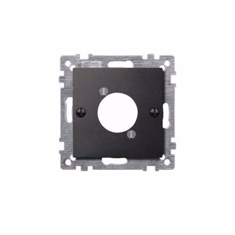 Piastra centrale per connettori audio XLR, antracite, sistema M