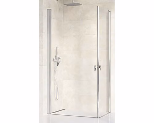 Un lato della cabina doccia Ravak Chrome CRV1-90 alu+trasparente 1QV70C01Z1