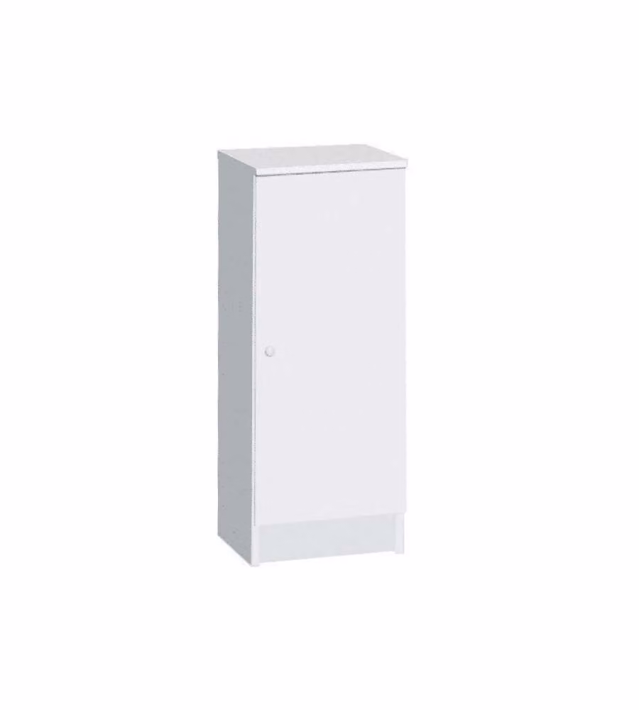 Sarmog - Mobile contenitore 1 anta bianco 31x34x80 cm per bagno