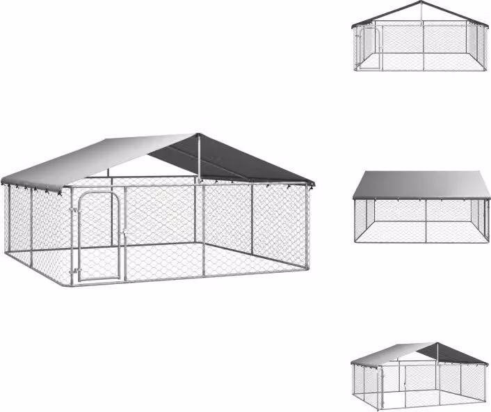 vidaXL Cuccia per cani da esterno con tetto 300x300x150 cm - Cucce per cani e recinti