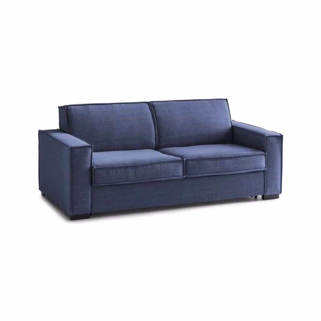Divano a 2 posti Ayramah TALAMO ITALIA in tessuto Blu, design moderno con braccioli slim, L: 180 cm, P: 95 cm, H: 90 cm – 2