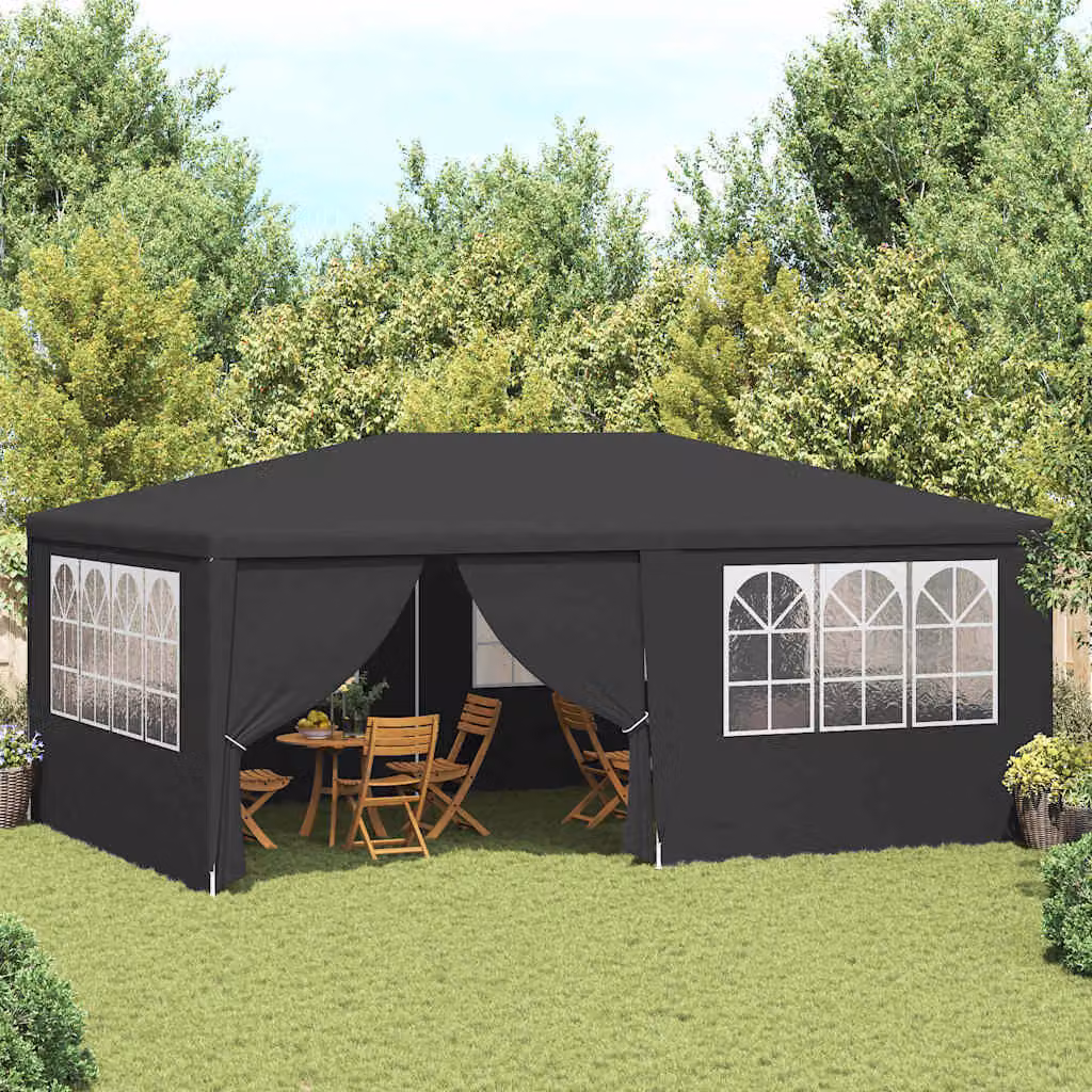 Maison Exclusive - Tenda da festa professionale con pareti laterali, dimensioni 4x6 metri, colore antracite, grammatura 90 g/m²