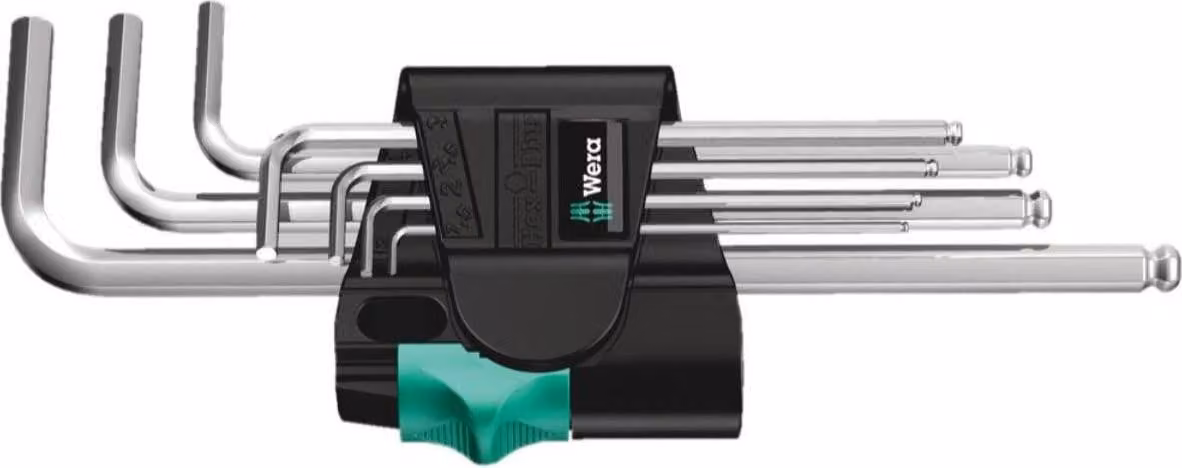 Wera 05022181001 Set di chiavi esagonali a L metriche 7 pz