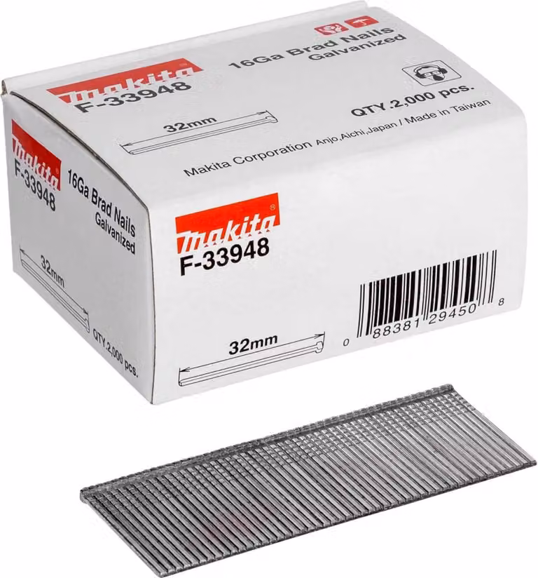 Makita chiodo a testa ribaltabile 1,6x32mm F-33948 2000 pz.