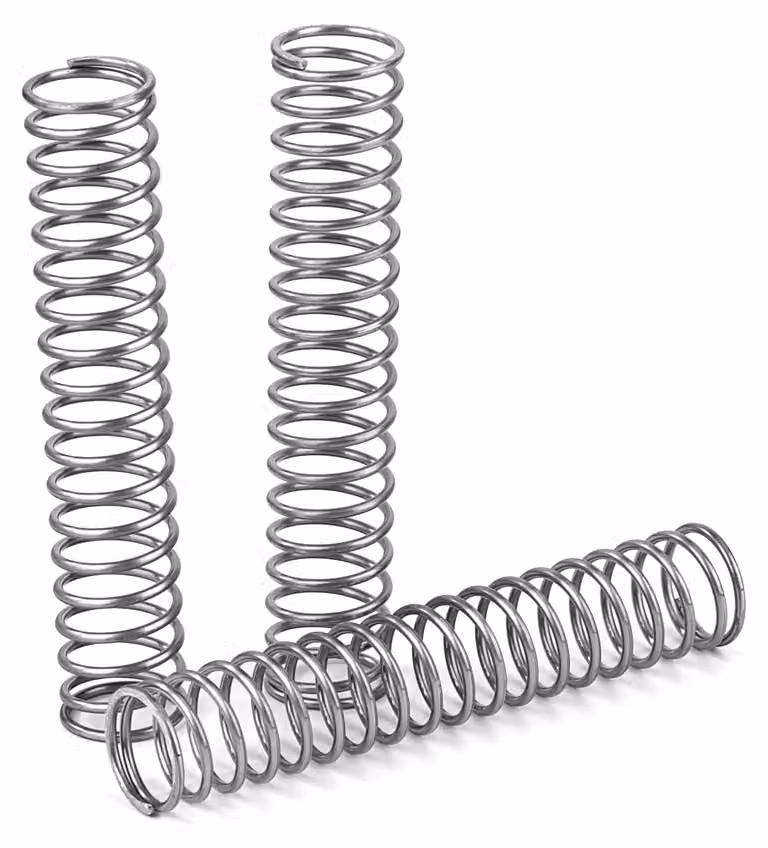 Molle a compression, 10 pezzi, acciaio inossidabile, dimensioni 1,1 x 10 x 65 mm, peso 1,46 kg
