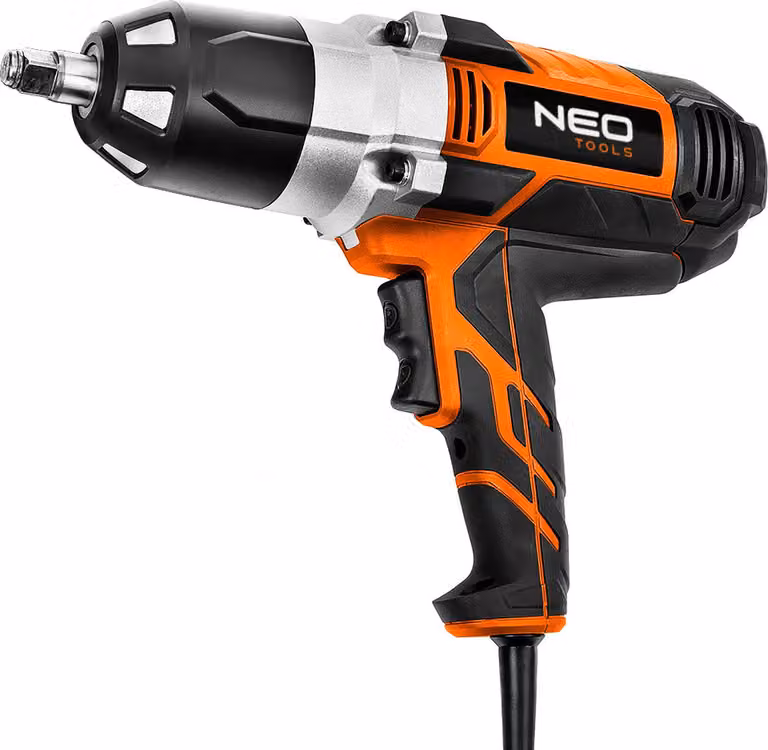 NEO TOOLS avvitatore elettrico a impulsi 1020 W, 950 Nm coppia massima 950 Nm, potenza 1020 W, mandrino da 1/2", velocità 2600 giri/min, incluse 4 chiavi a bussola 17, 19, 21, 22 mm