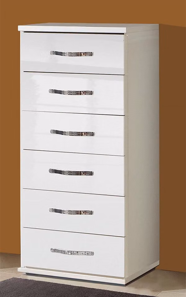 Cassettiera Trio bianco / bianco lucido 46 cm Nuovo