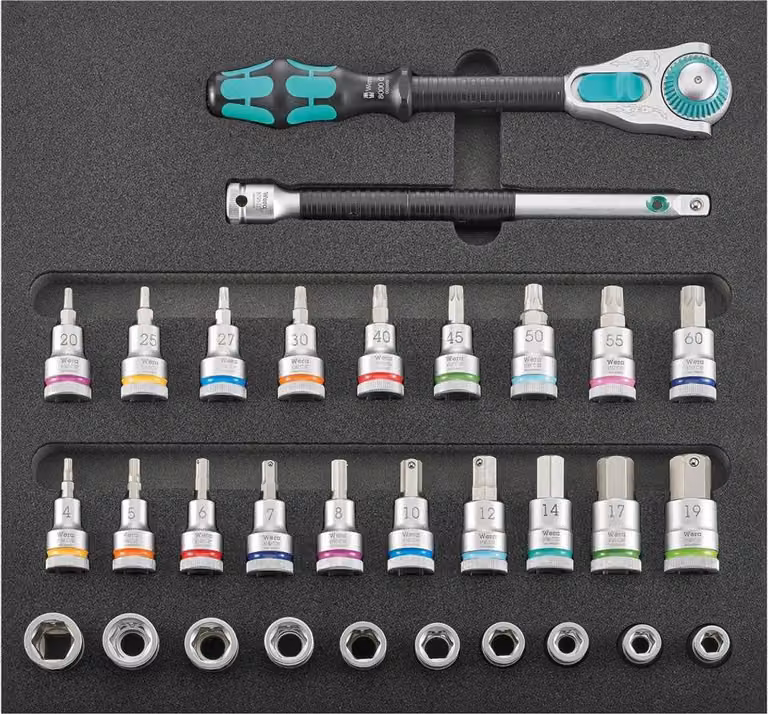 Modulo utensili 1/3 Chiave a bussola da 1/2" Zyklop con funzione di bloccaggio Wera | 4053569861939