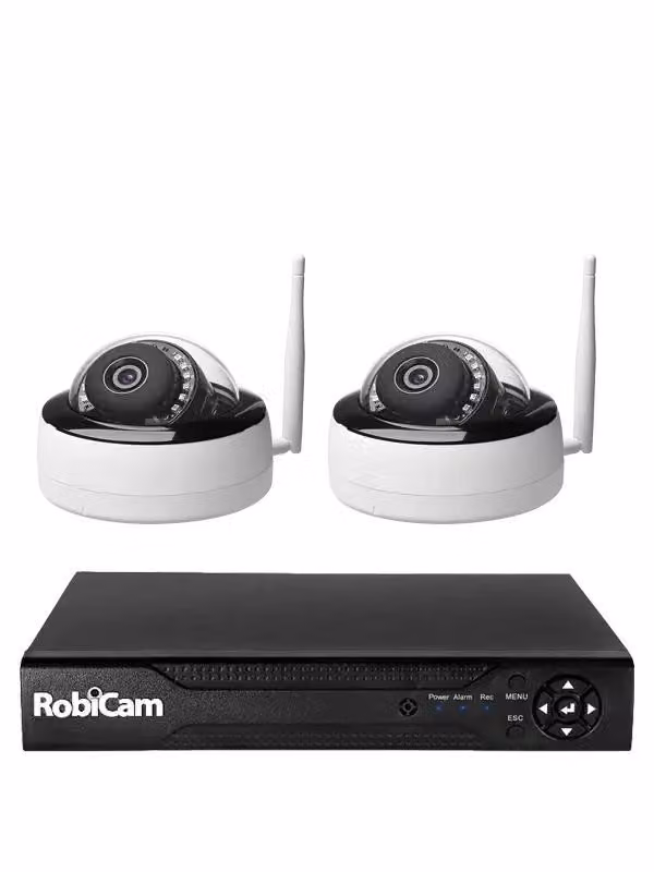 NVR, RobiCam, telecamere dome, 5MP, alta risoluzione, videosorveglianza, telecamere IP, sistema NVR, sicurezza casa e ufficio, monitoraggio HD