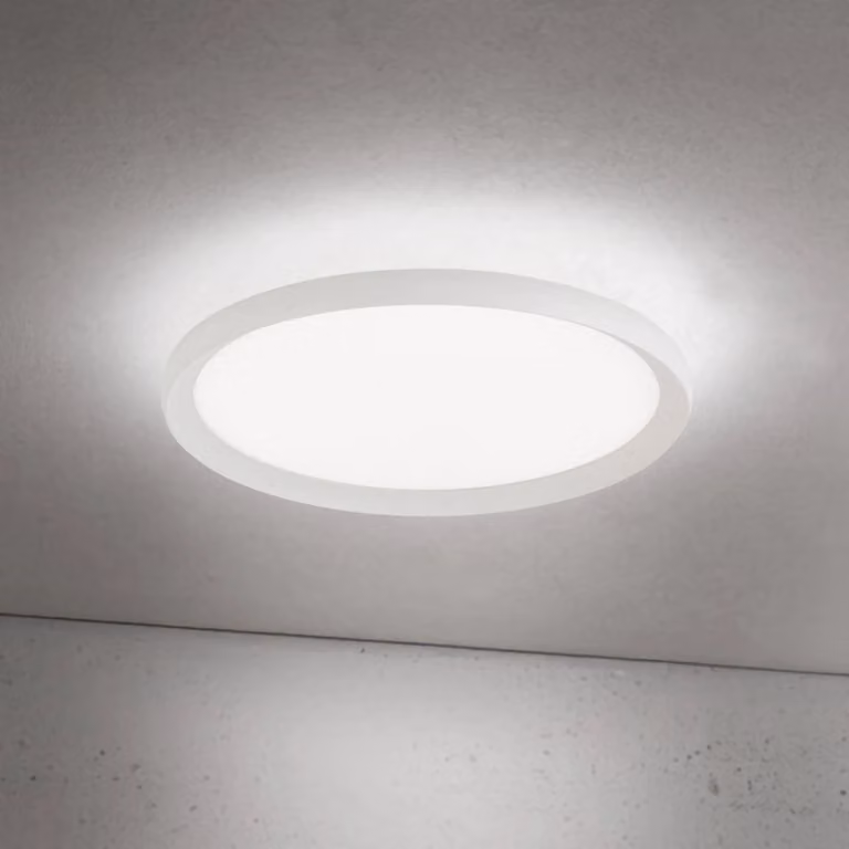 ORION Plafoniera a LED Kant, dimmerabile, Bianco / Opale, Soggiorno / Sala da pranzo, Alluminio, Moderno, Plafoniera LED