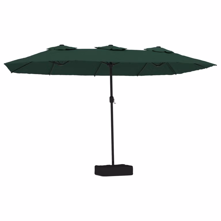 Ombrellone a Doppia Testa con LED Verde 449x265 cm