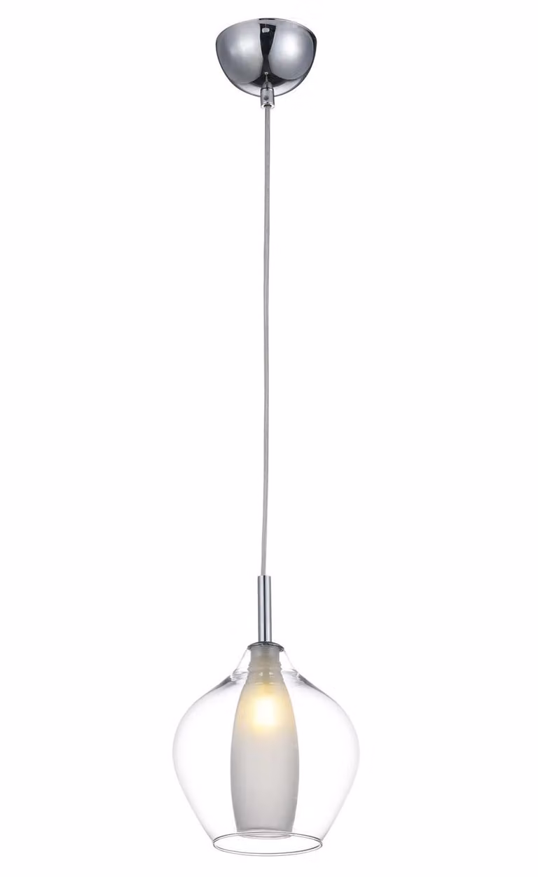 Apparecchio a sospensione LED Ambra, Variante: Ø 160 x 200 x 1200 mm, 40 W, trasparente