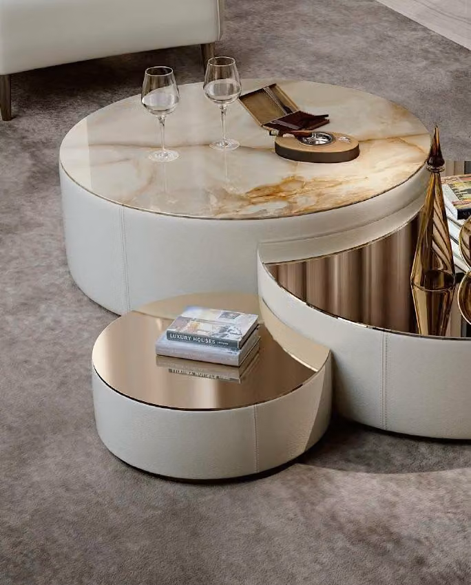 Couchtisch 3tlg. Set Couchtische Design Wohnzimmer Möbel Italien Bizzotto Tische