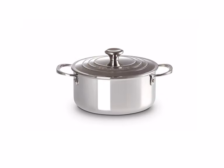 Signature Casseruola alta con coperchio in acciaio inox Ø 20 cm