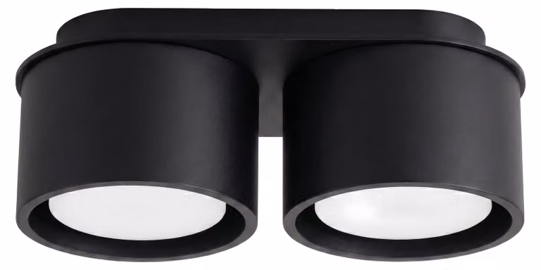 Plafoniera MODO 2 nera Gx53 2xGx53 10W in alluminio 8x10x21 cm Sollux Lighting