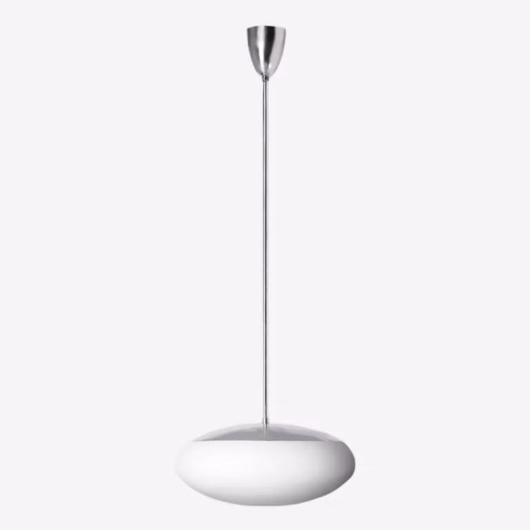 Lampada a sospensione LUCIS DAPHNE ZT 37,1 W LED 4000 K vetro cromato opalino ZT.L2.D550,80M DALI2 DALI