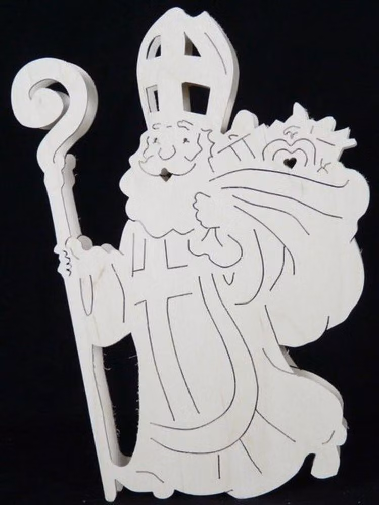 Immagine decorativa per finestra con Babbo Natale e illuminazione. Dimensioni: 34x25x4 cm. Prodotto nuovo