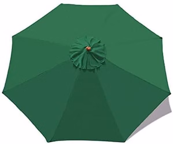 Omgoods - Copertura di ricambio per ombrellone da giardino, 3 metri, colore verde