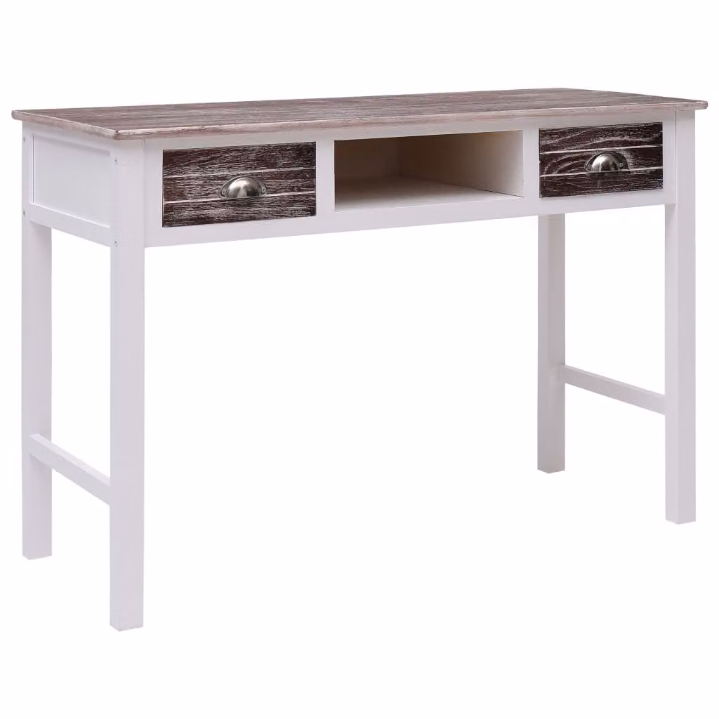 Maison Exclusive - Scrivania marrone 110 × 45 × 76 cm in legno