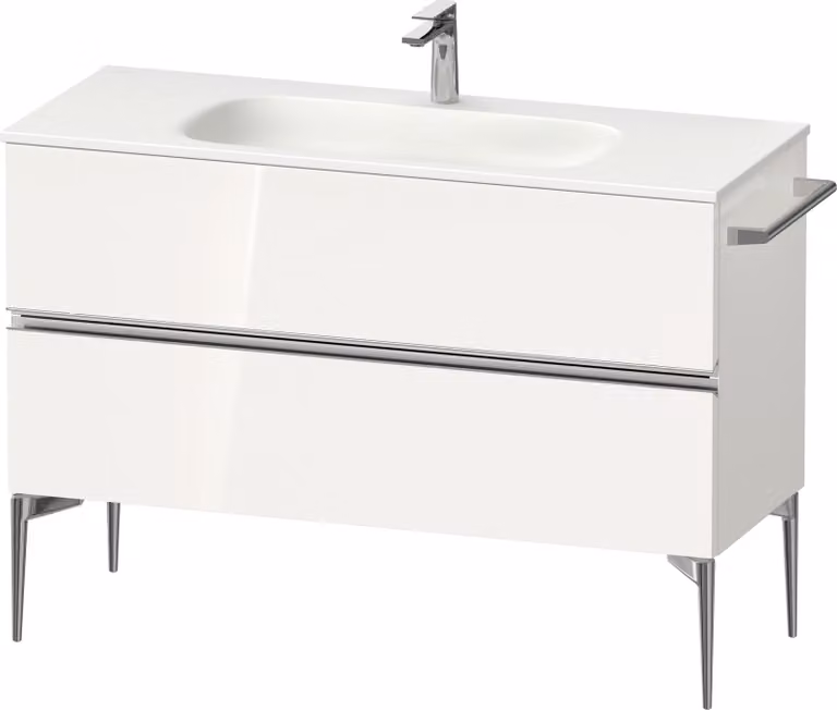 Duravit Sivida Meuble sous-lavabo, 2 tiroirs, poignée profilée chromée, 1210x477x592mm, pour Sivida, SV4653010220000, SV4653010220000
