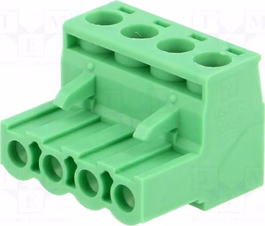 1 x Barra di connessione disattivabile, numero di poli: 4, passo: 5,08 mm, connettore dritto, 250V, tipo MSTB 2,5/4-ST-5,08, codice prodotto: 17